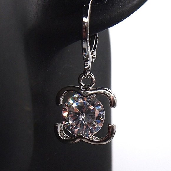 ⭐Bundle Sale⭐ 4Pc. Diamond Earrings and Necklace Set Solid 925 Sterling Silver - Picture 9 of 9